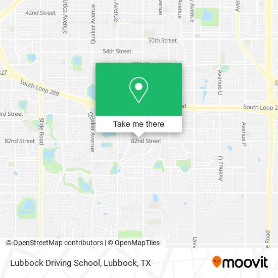 Lubbock Driving School map