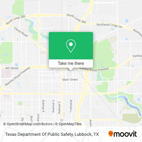 Mapa de Texas Department Of Public Safety