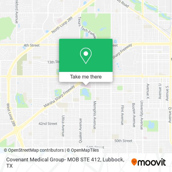 Covenant Medical Group- MOB STE 412 map