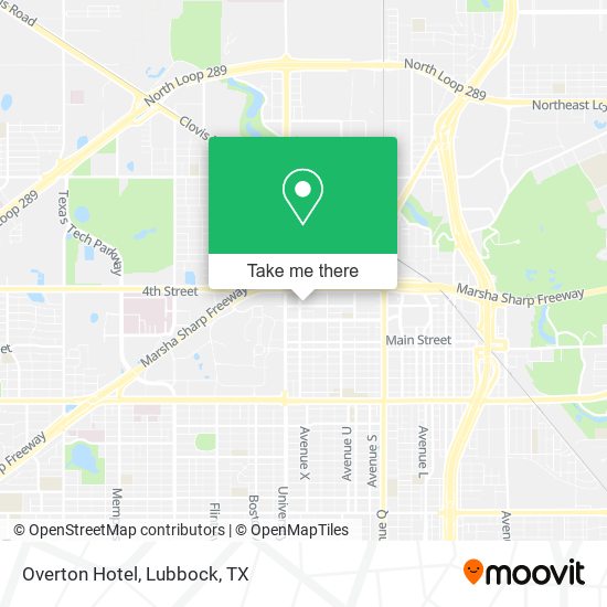 Overton Hotel map