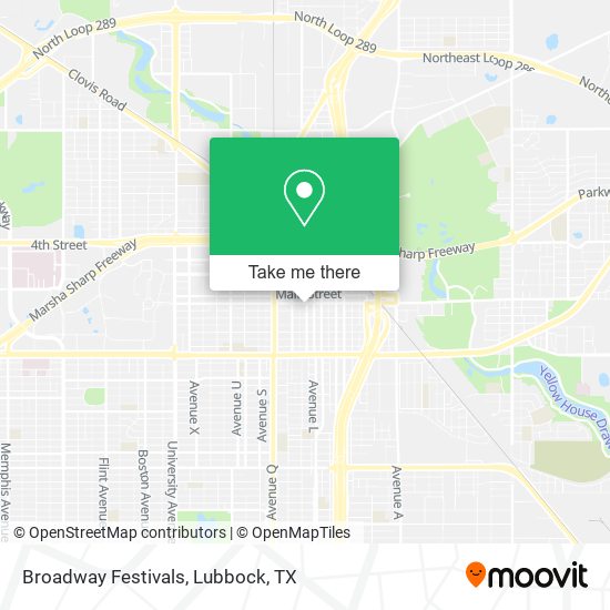 Broadway Festivals map