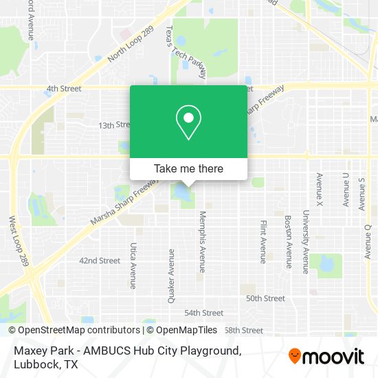 Maxey Park - AMBUCS Hub City Playground map