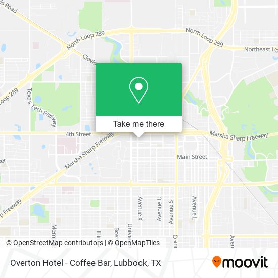 Overton Hotel - Coffee Bar map