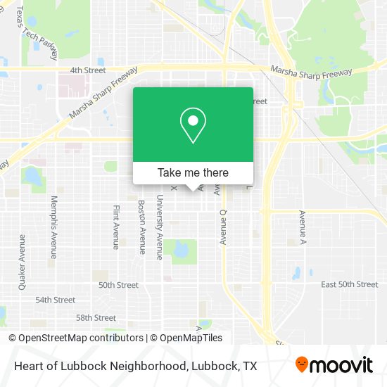 Heart of Lubbock Neighborhood map