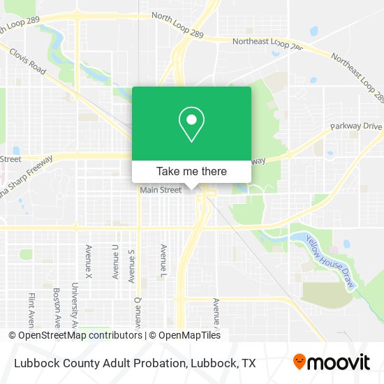 Lubbock County Adult Probation map