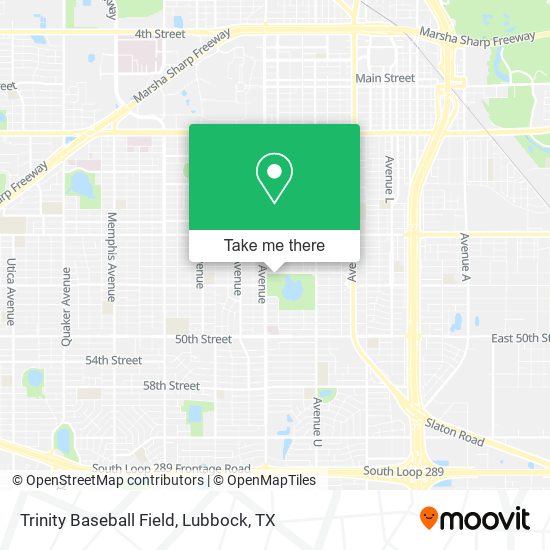 Trinity Baseball Field map