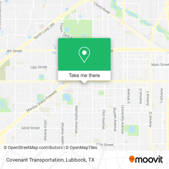 Mapa de Covenant Transportation