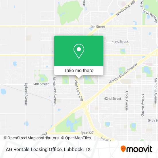 AG Rentals Leasing Office map