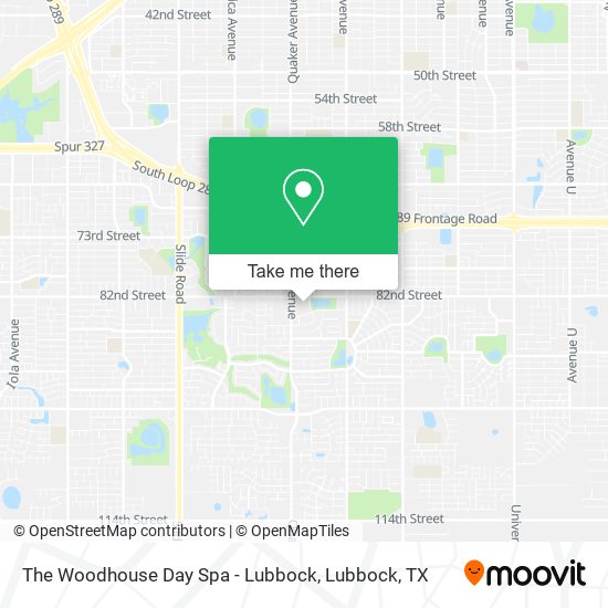 The Woodhouse Day Spa - Lubbock map