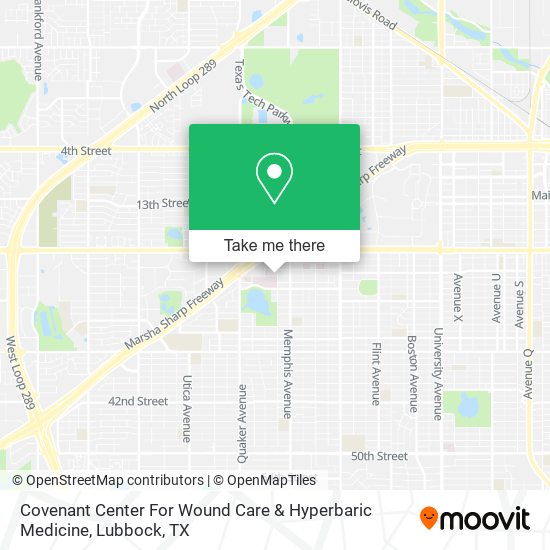 Covenant Center For Wound Care & Hyperbaric Medicine map