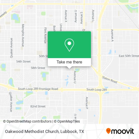Oakwood Methodist Church map