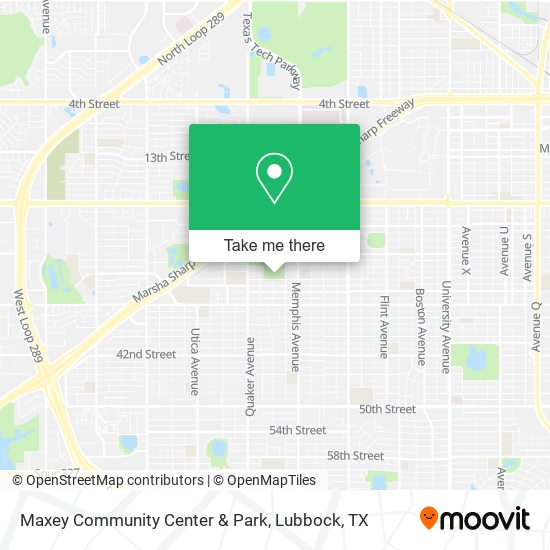 Maxey Community Center & Park map