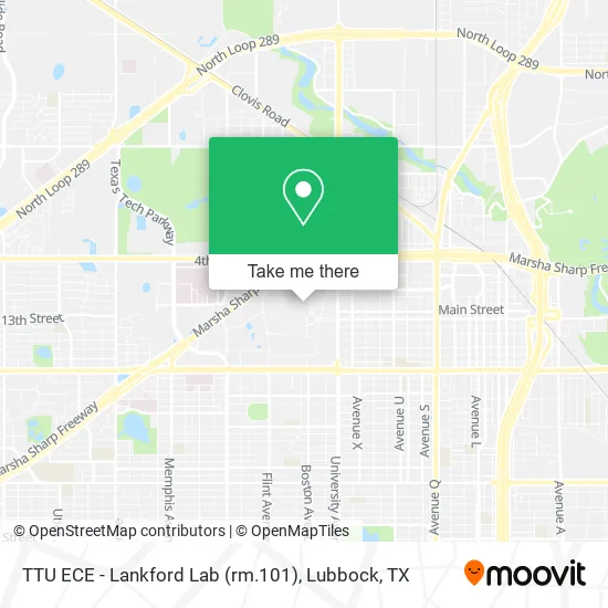 TTU ECE - Lankford Lab (rm.101) map