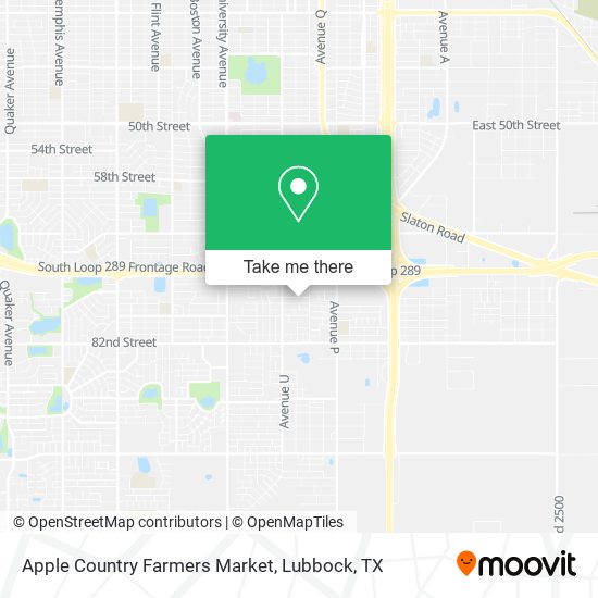 Mapa de Apple Country Farmers Market