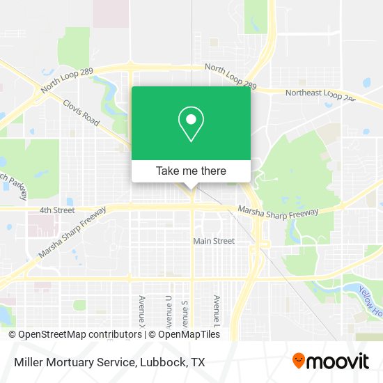 Miller Mortuary Service map