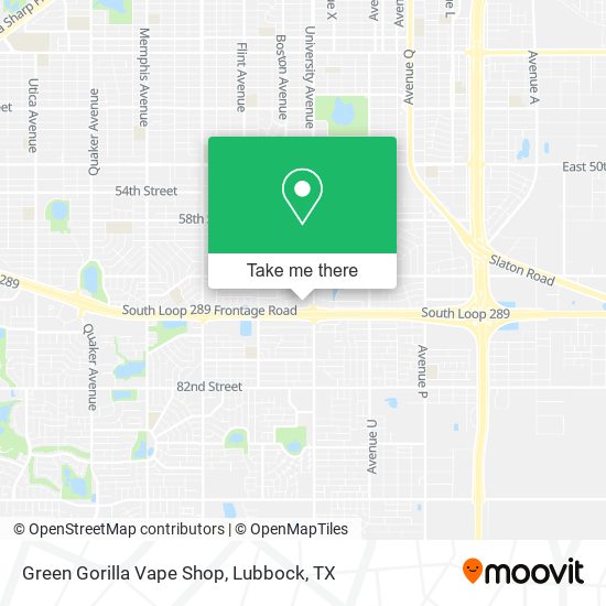 Green Gorilla Vape Shop map