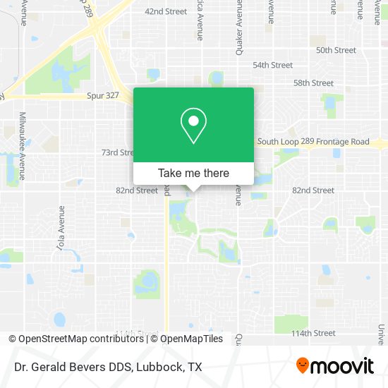 Dr. Gerald Bevers DDS map