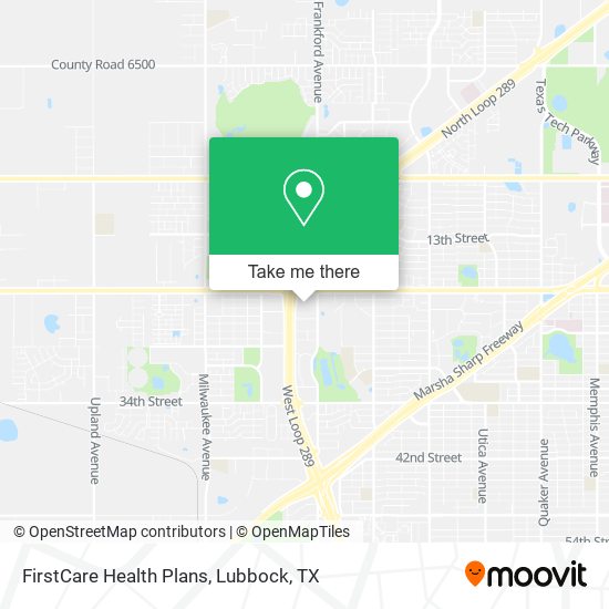 FirstCare Health Plans map