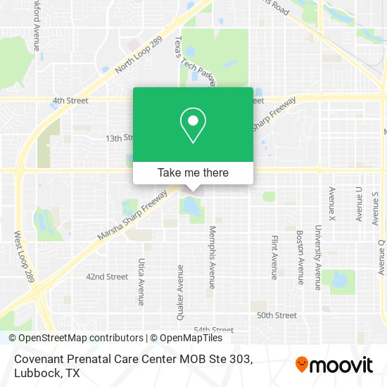 Covenant Prenatal Care Center MOB Ste 303 map