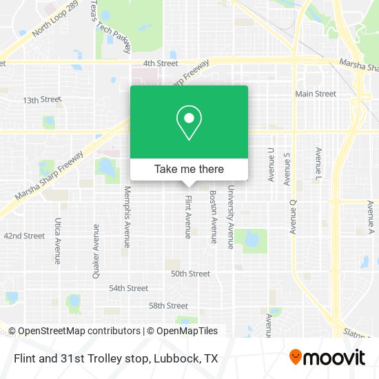 Mapa de Flint and 31st Trolley stop