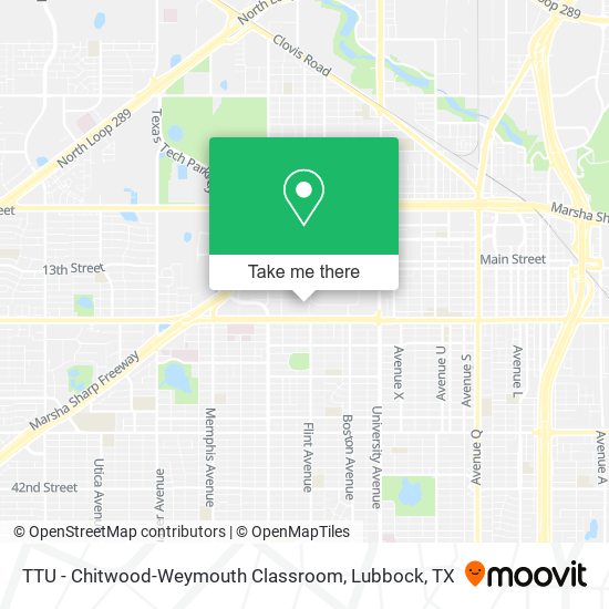 TTU - Chitwood-Weymouth Classroom map