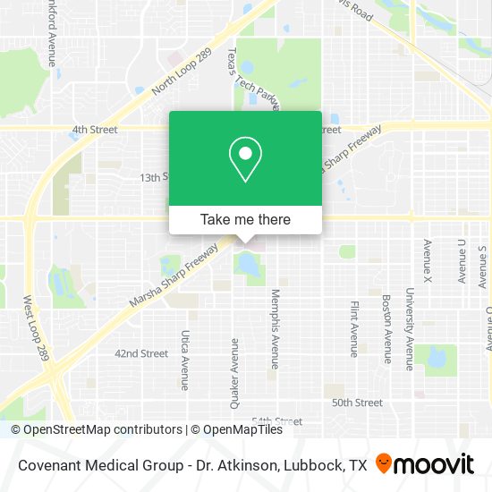 Covenant Medical Group - Dr. Atkinson map