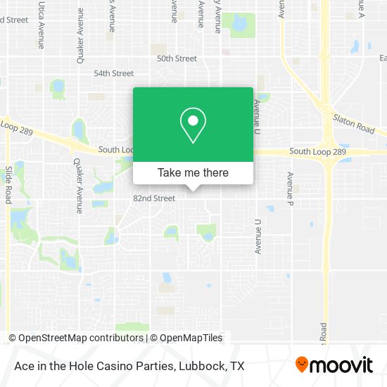 Ace in the Hole Casino Parties map