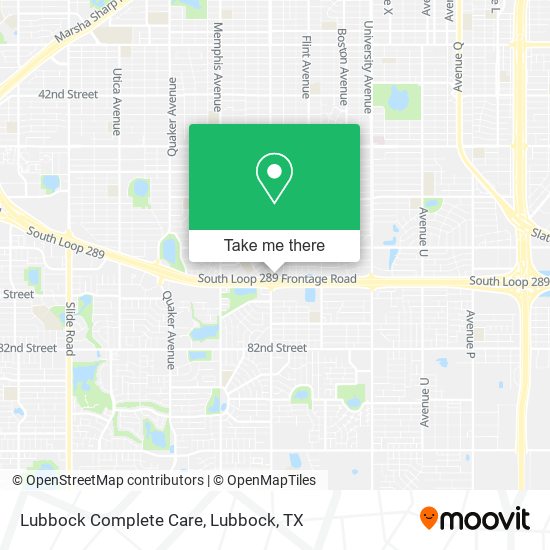 Lubbock Complete Care map