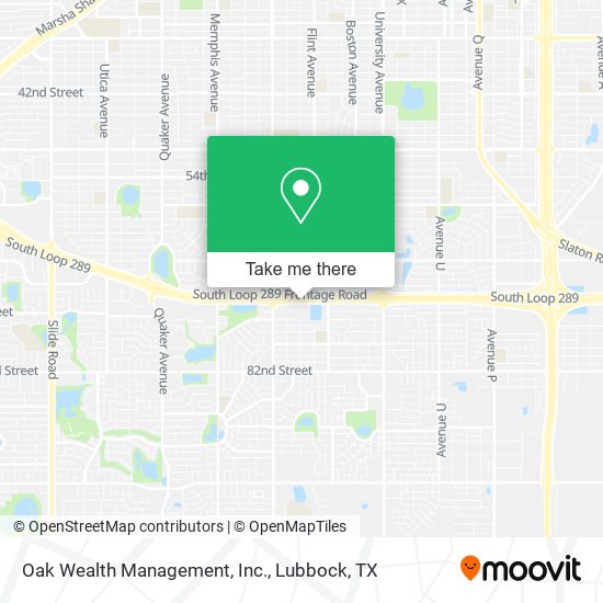 Oak Wealth Management, Inc. map