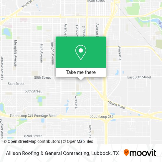 Allison Roofing & General Contracting map