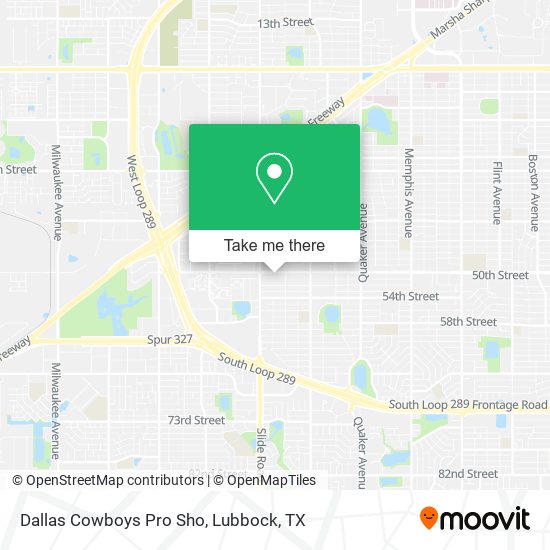 Dallas Cowboys Pro Sho map