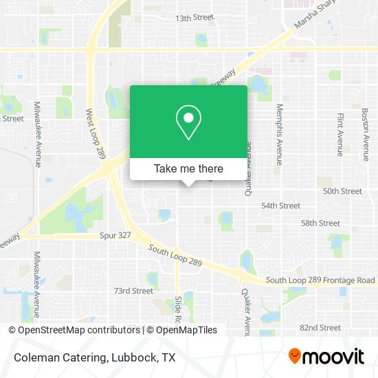 Coleman Catering map