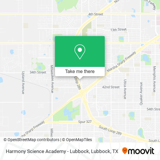 Harmony Science Academy - Lubbock map