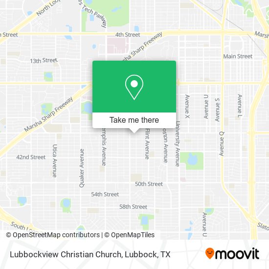 Lubbockview Christian Church map