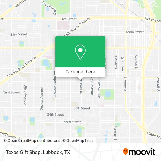 Mapa de Texas Gift Shop