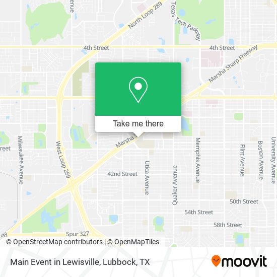 Main Event in Lewisville map
