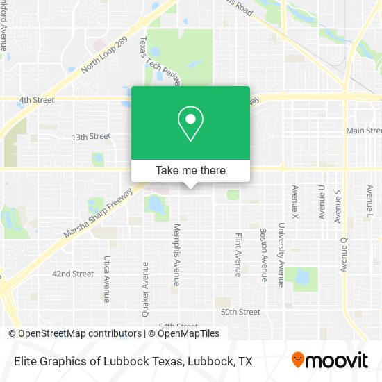 Elite Graphics of Lubbock Texas map