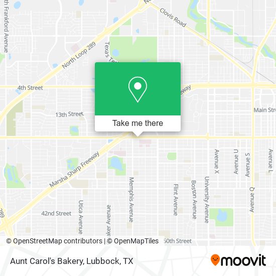 Aunt Carol's Bakery map