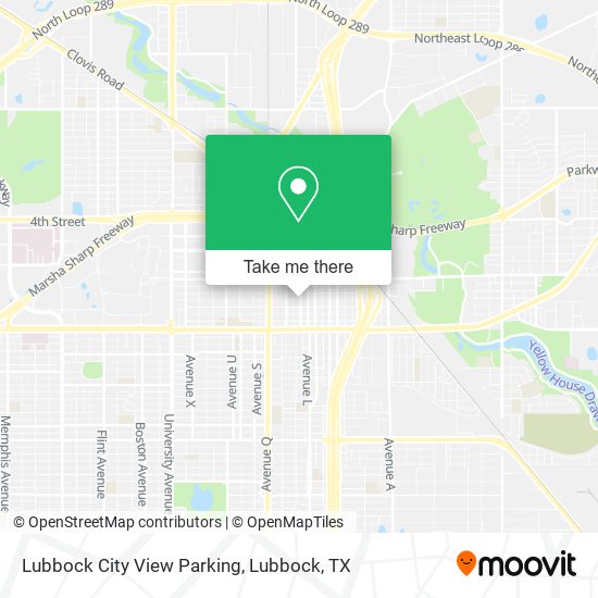 Lubbock City View Parking map