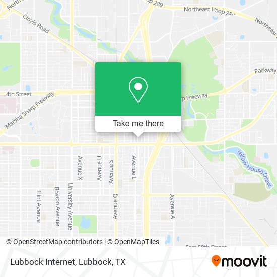 Lubbock Internet map