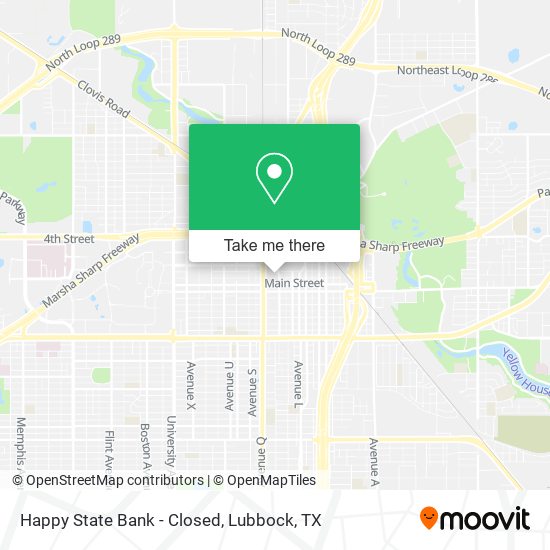 Happy State Bank - Closed map