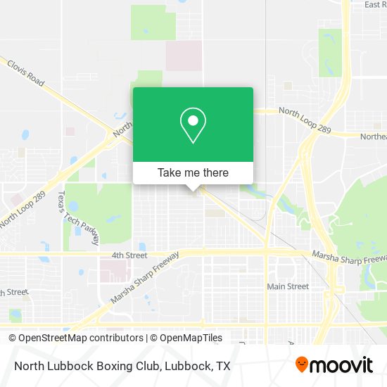 North Lubbock Boxing Club map