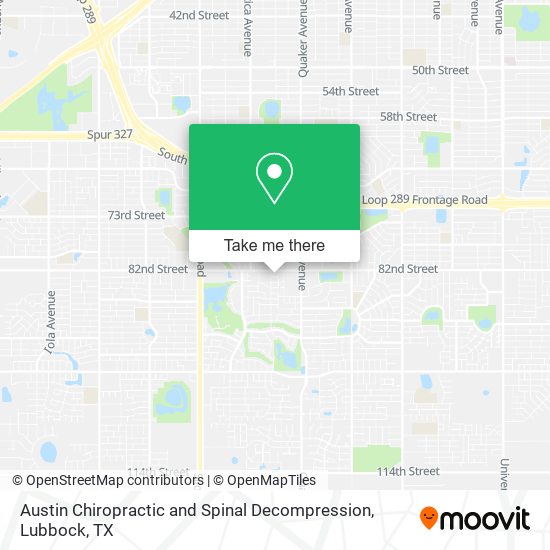 Austin Chiropractic and Spinal Decompression map