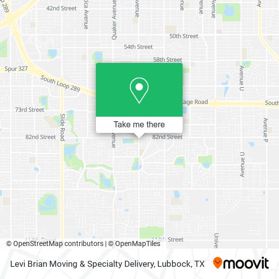 Levi Brian Moving & Specialty Delivery map