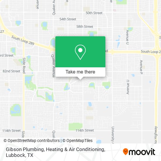Gibson Plumbing, Heating & Air Conditioning map