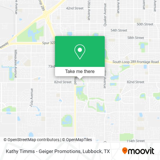 Kathy Timms - Geiger Promotions map
