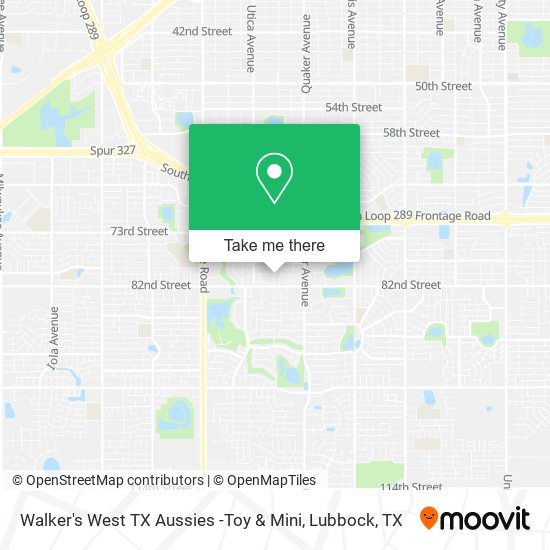 Mapa de Walker's West TX Aussies -Toy & Mini