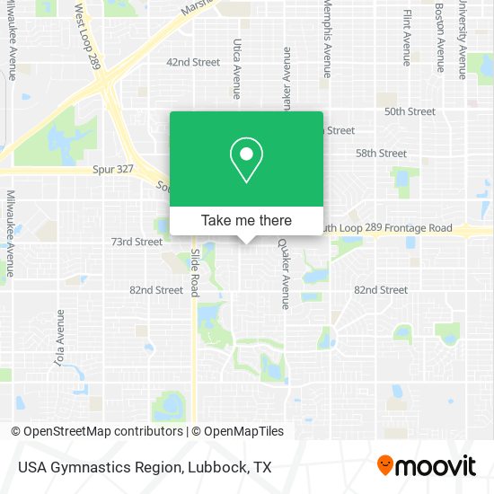 Mapa de USA Gymnastics Region