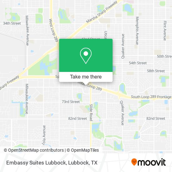 Embassy Suites Lubbock map