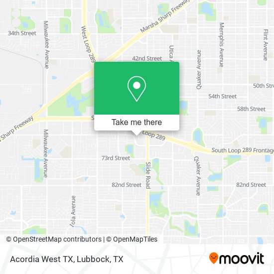 Acordia West TX map